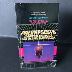 Palimpsests by Carter Scholz & Glenn Harcourt 1984 Ace SF Special 1st Printing