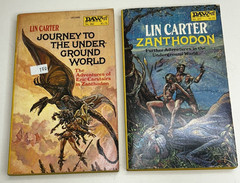 Lot of 11 Lin Carter PB Books VTG Zanthodon Thongor World’s End 1980s