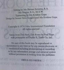 THE BOOK OF SECRETS ~ OSHO ~ 1974 ~ 112 KEYS TO THE MYSTERY WITHIN ~ MEDITATION