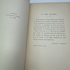 Dignity of Man Select Sermons Samuel Smith Harris 1889 Antique Christian Book