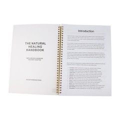 The Natural Healing Handbook, Spiral-Bound Guide for Herbal Remedies and Natural