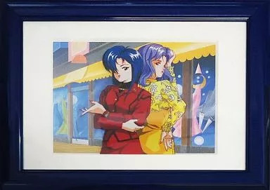 Konami Tokimeki Memorial Yuna Himio Cel Art Frame 9.7×12.6in Used