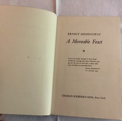 A Moveable Feast by Ernest Hemingway 1964 Charles Scribner’s Sons HB