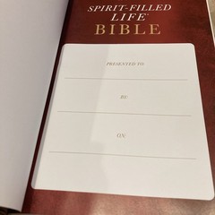 KJV Spirit Filled Life Bible Third Edition RED LETTER BROWN LEATHER SOFT