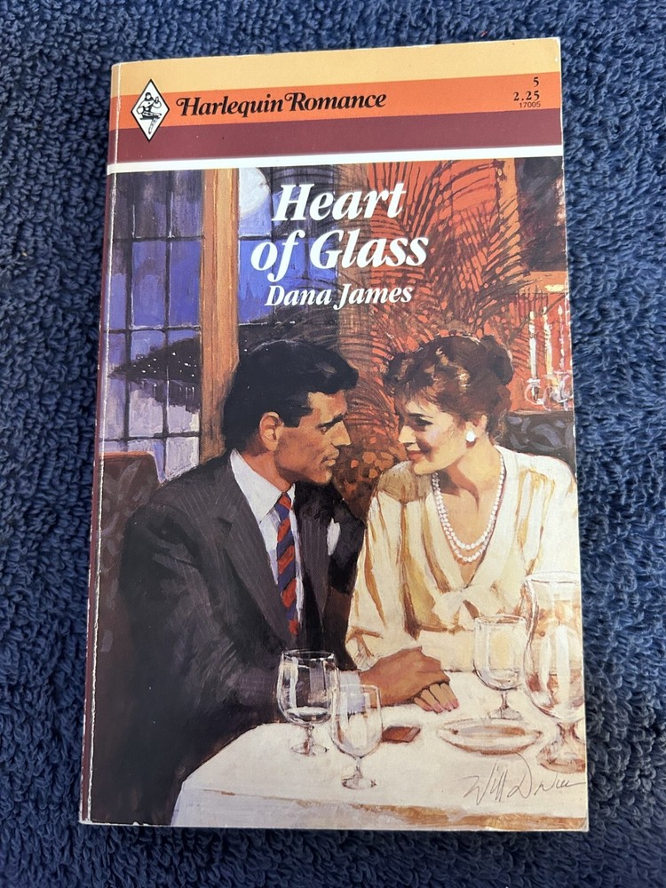 Harlequin Romance, Heart of Glass by Dana James, #5, 1987, Vintage