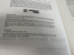 1978 Jaguar XJ6 Daimler Sovereign Repair Operation Service Manual