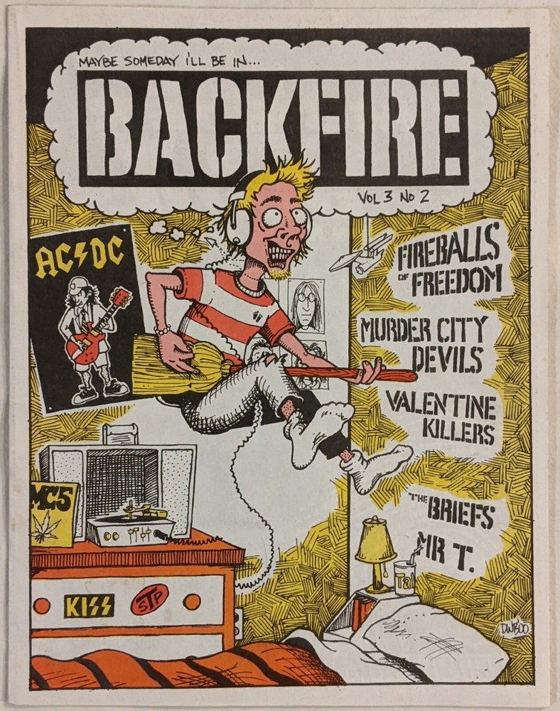BACKFIRE Volume 3 #2 Fireballs Of Freedom ESTRUS Murder City Devils 2000 fanzine