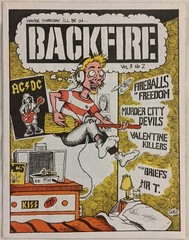 BACKFIRE Volume 3 #2 Fireballs Of Freedom ESTRUS Murder City Devils 2000 fanzine