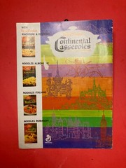 BEtty Crocker’s Continental Casseroles RECIPES. COOKBOOK. 14 PAGES. 8X6 INCHES