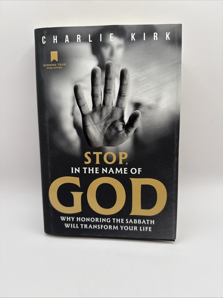Stop, In the Name of God By Charlie Kirk 2025 Hardcover Book HC/DJ First Edition