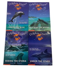 Dolphin Diaries Scholastic Series Book Lot 1-4 Ben M. Baglio Boxed Book Set