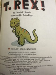 Vintage A Little Golden Book I’m A T. Rex! 2010 #8198