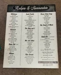 Rogers and Hammerstein’s Carousel Songbook 7 songs 39 Pages Vocal VG cond. D