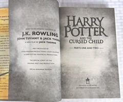 Harry Potter And The Cursed Child HBDJ 1st Edition J.K. Rowling 2016 1st. Ed. LN