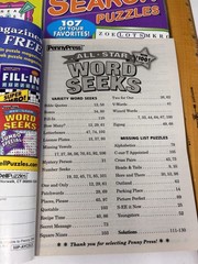 Lot of 5 Dell Penny Press Kappa Word Search Find Puzzle Books Jumbo,Tick Tock