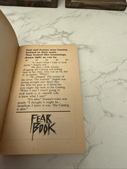 Fear Book By John Byrne 1988 First Printing Horror Warner Books Paperback