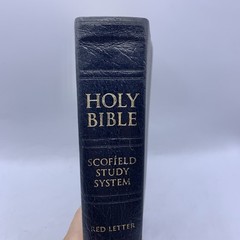 Holy Bible Scofield Study System NASB 5514RRL RARE Leather NASB Red Letter 2005