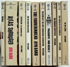 Ayn Rand LOT 10 Signet PBs: Anthem, Atlas Shrugged, Fountainhead, Capitalism …
