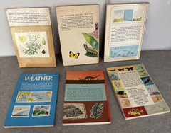 Lot of 6 1950’s/60’s Golden Nature Guide Vintage Children’s Science PB Books MCM