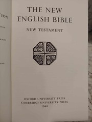 Bible -1961 The New English Bible Oxford/Cambridge Univ Press – New Testament HC