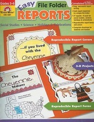 Easy File Folder Reports, Grades 3-6 – Paperback By Despard, Yvonne – GOOD