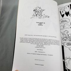 Jeff Smith Bone Vol 1 Out From Boneville First Ed HC Comic Book Review Copy 1995
