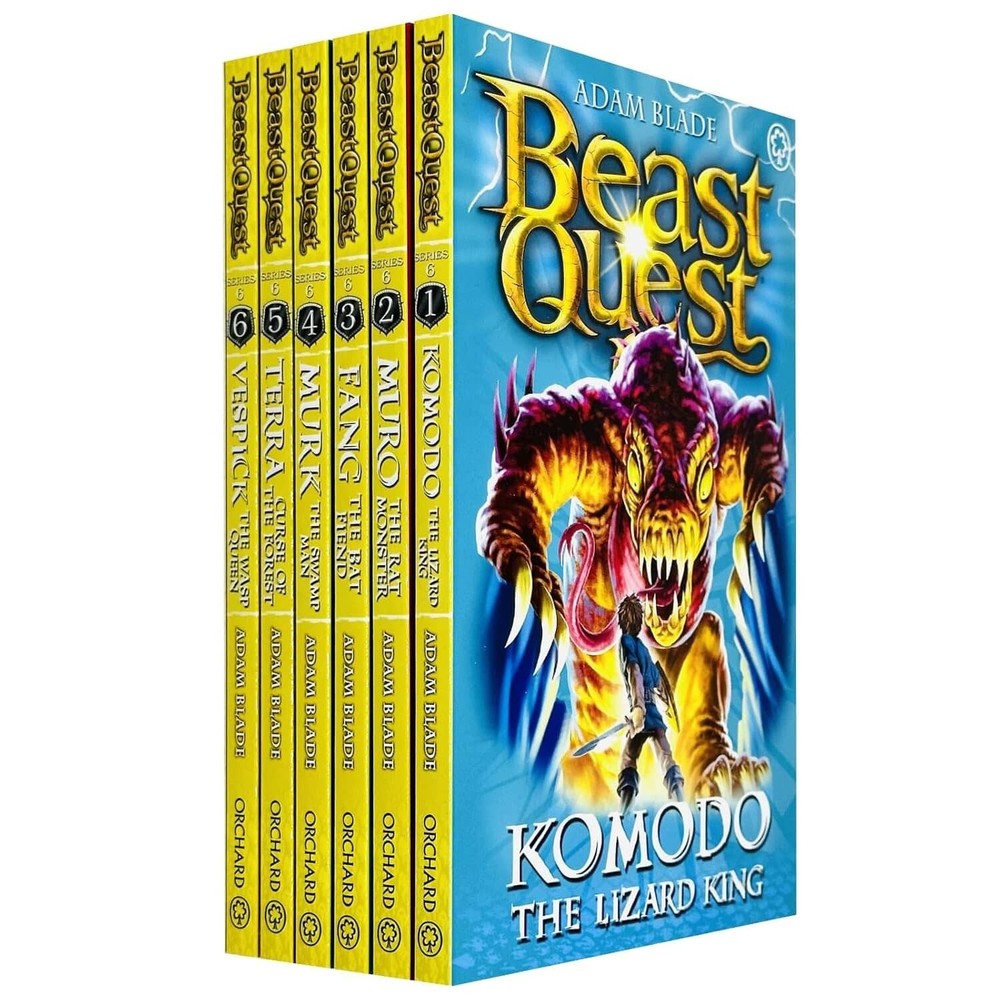 Beast Quest (Series 6) 6 Books Collection Paperback – Ages 7-9 – By Adam Blade