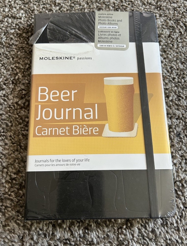 Moleskine Passion Beer Journal Carnet Biere 240 pages NEW in plastic wrap