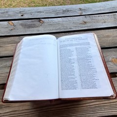 HOLY BIBLE ROYAL SOVEREIGN WORLD KJV BURGANDY GENUINE BONDED LEATHER RED LETTER