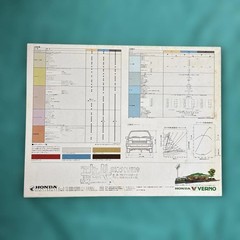 Honda Quint Car Catalog 8 Pages Old Vehicle Brochure with Dealer Stamp