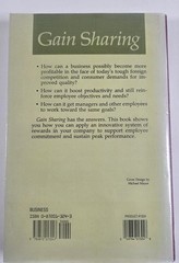 GAIN SHARING By John G. Belcher – Hardcover **Mint Condition**