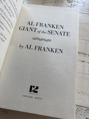 Al Franken Giant of the Senate Signed HC 1st Ed 2017 Twelve Memoir DJ