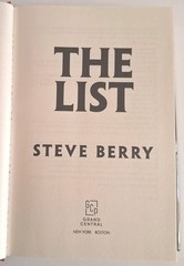 List by Steve Berry (2025, Hardcover)