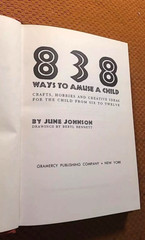 838 Ways to Amuse a Child by June Johnson (1960, Hardcover w/DJ) VTG