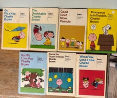 Weekly Reader HC Books Peanuts C. Schulz 1957 1960 1967 1973 1974 LOT 7 Snoopy