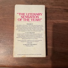 Maurice by E.M. Forster 1973 First Printing Signet Paperback LGBTQ+ Novel PB