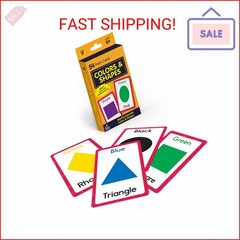 Carson Dellosa 54 Colors and Shapes Flash Cards, Toddler Learning Flashcards for