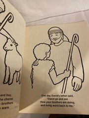 My Very First Coloring Book Story of David and Goliath Pb 1985 Warner Press