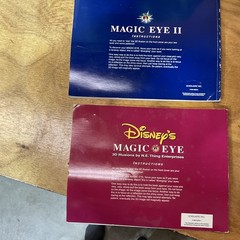 Paperback Lot: Scholastic Inc. Magic Eye II & Disney’s Magic Eye, 3D Illustrated
