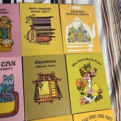 Lot of 23 Kaufman International Dinner party series Buzza Books 1971