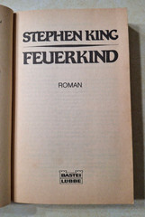 Firestarter Stephen King Vintage Paperback Movie Tie-In 1980s German Feuerkind