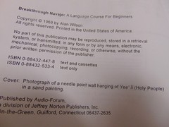 Breakthrough Navajo by Alan Wilson – Language Course for Beginners – Manual ONLY