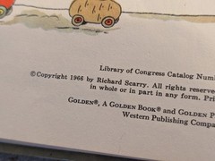 Richard Scarry Lot of (5) – 3 Large Vintage Hard Cover 60s/70s + 2 Paperbacks