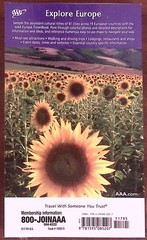 VINTAGE AAA TRAVELBOOK EUROPE TRAVEL GUIDE BOOK 576 PAGES MAPS AND INFO B1181