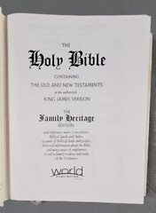 Holy Bible, King James Family, Red Letter Edition r