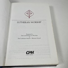 Lutheran Worship 1986 Concordia Publishing House *Back 3-4 Pages Water Damage