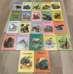 Rare Vintage Lot Of 22 Rourke Hardcover Dinosaur Library Series Books Set 1984
