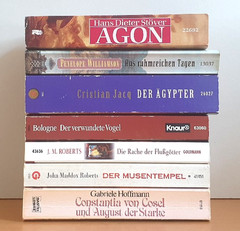 BUCHPAKET+7 BÜCHER+FANTASY+GABRIELE HOFFMANN+JOHN MADDOX ROBERTS+TB+BUNDLE
