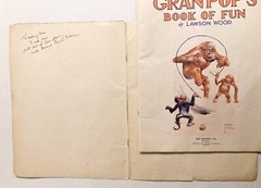 c1940s Lawson Wood Granpops Book of Fun Anthropomorphic Monkey Chimp Ape Animal