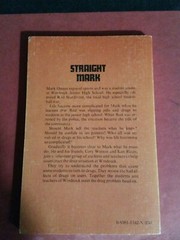 Straight Mark, Dorothy Hamilton, Pbk, Herald Press, 1976, illus Paul Van Demark